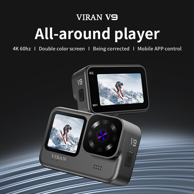4K HD IP68 Waterproof Action Camera 170 Wide Angle >25MP Optical Zoom WiFi CMOS Sensor EIS Diving Bike Recording
