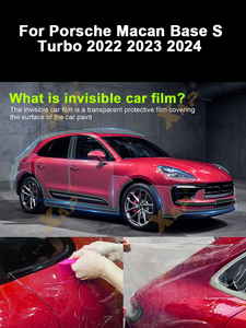<span class=keywords><strong>Película</strong></span> protectora precortada para Porsche Macan Base S <span class=keywords><strong>Turbo</strong></span> 2022-2024 TPU, pintura personalizada para coche completo, <span class=keywords><strong>película</strong></span> transparente antiarañazos - Product Image 2