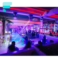 Étagères d'exposition de boîtes de nuit, porte-monnaie fantaisie à poser sur le toit, décoration lumineuse