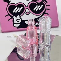 Tubes vides de brillant à lèvres transparents en plastique en forme de champignon, couleur bonbon, 4 ml, conception personnalisée, emballage cosmétique, pour le conditionnement de gloss à lèvres