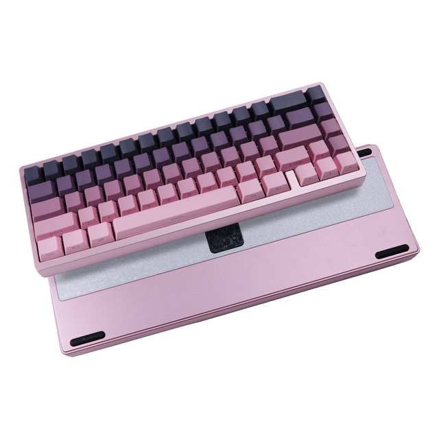 BLK-67 Pink Mechanical Keyboard with Full-Key Hot-Swappable Design, Tri-Mode  for Gaming and Office Use