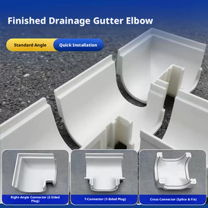 U-shaped Resin Rainwater Gutter: Eco-Friendly, Modern Drainage Design, Corrosion-Resistant Drainage System - Product Image 4