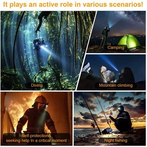 Genwiss-linterna subacuática para buceo, luz submarina de 1080 lúmenes, resistente al agua - Product Image 6