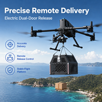 Boîte de transport pour drone 8L, charge utile 5 kg, conteneur de transport UAV avec système de déverrouillage électrique à double porte