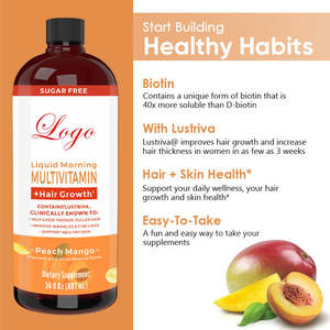 ヴィタホール育毛サプリメントフォーミュラ育毛液マルチビタミン液状育毛剤しわ軽減 - Product Image 2