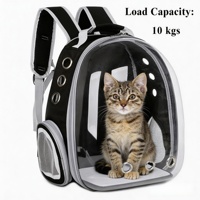 Sac de transport pour chat et chien, design transparent durable, approuvé par les compagnies aériennes, extensible, sac à dos pour animaux de compagnie, motifs et logo personnalisables
