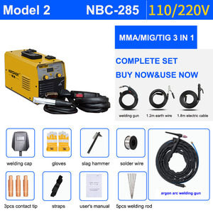 เครื่องเชื่อมแบบพกพา CO2 Gas Shielded MMA/MIG/TIG IGBT Ac Airless Secondary Bonding รุ่น NBC-285 รองรับไฟ 110V&220V - Product Image 6