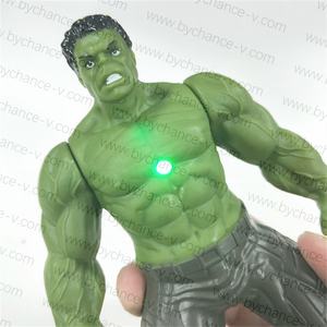Meilleur cadeau de vacances cool pour garçons <span class=keywords><strong>super</strong></span> héros <span class=keywords><strong>ironman</strong></span> spiderman capitaine Thanos figurine jouet avec lumière dans la poitrine 6.9'' - Product Image 3