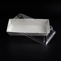 Boîte de rangement alimentaire premium robuste et sûre en matériau alimentaire, avec couvercle transparent convexe, pour desserts, gâteaux en tranches et autres aliments.