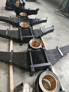 32T Trailer xe tải <span class=keywords><strong>Bogie</strong></span> treo <span class=keywords><strong>Bogie</strong></span> trục với lÁ mùa xuân cho tàu chở dầu Trailer - Product Image 6