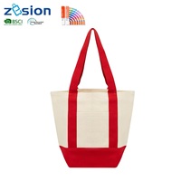 Sac fourre-tout en toile personnalisé en gros avec poignée colorée, sac d'épicerie promotionnel réutilisable pour femmes et hommes, logo imprimé