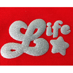 Film vinyle thermocollant 3D textil haute flexibilité pailleté, rouleau de feuille de vinyle thermocollant pour vêtements, faible teneur en PET, Corée - Product Image 1
