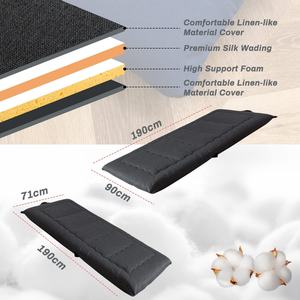 便携式可折叠蒲团床垫、防过敏面料和记忆泡沫床垫垫，适用于户外室内野营客车 - Product Image 5