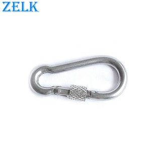 خطاف زنبرك من الفولاذ المقاوم للصدأ مع صامولة متشابكة - Product Image 1