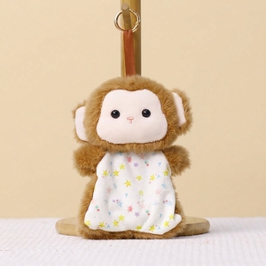 En gros, Porte-clés en peluche anti-stress en forme de mini animal (lapin, renard, raton laveur), compagnon de poche doux, cadeau - Product Image 5