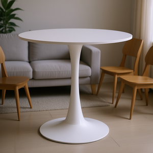 Moderno tavolo da pranzo in legno 31.5 per 2-4 persone tulipano Design piedistallo Base cerchio bianco mobili per la casa cucina tavoli da soggiorno - Product Image 2