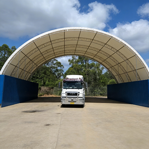 Bâtiments de type hangar 40x80 pour abri à sel pour moutons, couvertures de stockage d'engrais, structure de toit tendu - Product Image 4