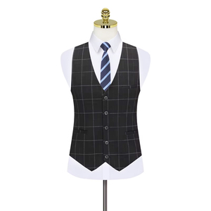 <span class=keywords><strong>Abito</strong></span> doppiopetto <span class=keywords><strong>abito</strong></span> da <span class=keywords><strong>uomo</strong></span> British grey Stripe Business Casual Suit <span class=keywords><strong>abito</strong></span> formale da <span class=keywords><strong>uomo</strong></span> Slim Fitting <span class=keywords><strong>abito</strong></span> da sposa da sposo - Product Image 3