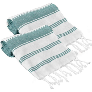 Serviette de plage à rayures imprimées Superdry au design personnalisé Technologie de sublimation en coton turc à séchage rapide - Product Image 2