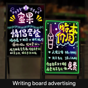 Pantalla Fluorescente, <span class=keywords><strong>Pizarra</strong></span> Electrónica, Tablero de Escritura Luminoso, Pantalla LED para Publicidad en Puestos, IP65, Aleación de Aluminio, Bajo Consumo - Product Image 4