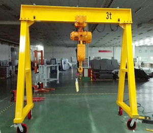 Almacén de 1 tonelada, 2 toneladas, 3 toneladas, 5 toneladas, 10 toneladas, grúa de pórtico portátil de aluminio móvil para interiores - Product Image 5