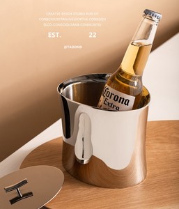 ถังน้ำแข็งสแตนเลสถังแช่ไวน์แชมเปญเบียร์ไวน์แดงสำหรับห้องโมเดล - Product Image 4