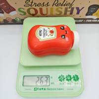 Jouet Squishy Bouteille de Sauce en PU à Remontée Lente, Doux, Sensoriel, Anti-Stress, à Presser, Cadeau de Décompression, Couleurs Assorties