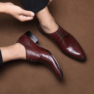 High-quality Genuine Leather Men's Flat <b>Shoes</b> Fashionable Casual Autumn <b>Shoes</b> New Brand Soft <b>Lace</b>-up Anti-slip Breathable <b>Shoes</b> - Product Image 2