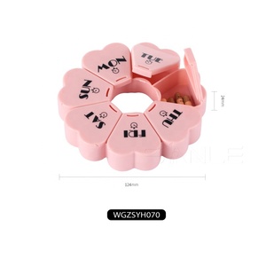 PP plastique intelligent 7 jours médical gros organisateur distributeur étanche conteneur rappel <span class=keywords><strong>Dosette</strong></span> qualité Portable étui à pilules - Product Image 2