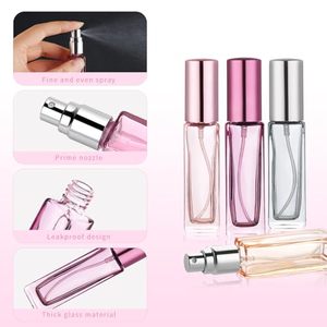 Good Quality Thick Bottom Bottle 10ml Mixed Color Perfume Glass Bottle Sprayer <b>Pink</b> Perfume Glass Bottle - Product Image 2