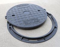 Couvercle de manhole en composite de résine renforcée de fibre de verre, fourni par l'usine