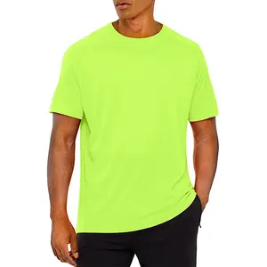 Hot selling slim fit workout short sleeve running tshirt US size lightweight quick dry coolmax tee shirts