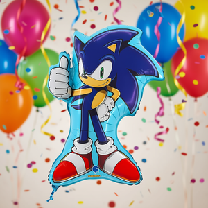 Globo de Aluminio Metálico con Diseño de Sonic, 84 cm, 4 Colores, Decoración para Fiestas Infantiles, Paquete de 2 Unidades - Product Image 3