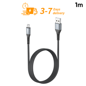 SUNGUY <b>Small</b> MOQ 1m chargeur de téléphone USB Nylon Braided 5m USB Data Cable 18W Fast Charging Cable for Phone <b>Laptop</b> - Product Image 1