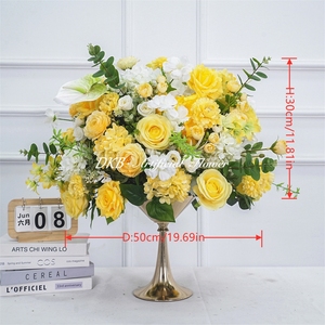 Factory Wholesale 50cm <b>Artificial</b> <b>Flower</b> Ball Wedding Table Centerpiece Decor - Product Image 3
