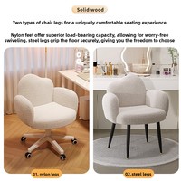 Chaise de maquillage moderne et écologique en acier, réglable en hauteur, pour salon, bureau à domicile, coiffeuse, salon de manucure, haut de gamme
