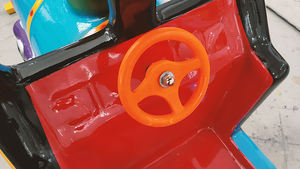 QiaoQiao Amusements commerciaux voie ferrée Train dessin animé <span class=keywords><strong>enfants</strong></span> piste Trains électriques pour <span class=keywords><strong>enfants</strong></span> monter sur - Product Image 4