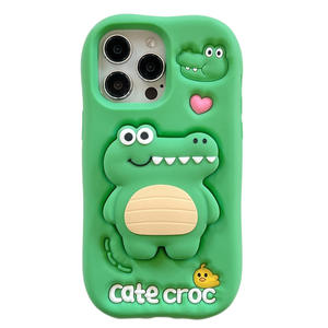 Funda Protectora de Silicona 360 con Diseño de Dibujos Animados HiCyber para iPhone 13 Pro Max, con Estampado en Caliente - Product Image 1
