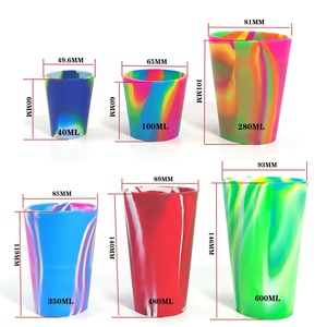Vente flash - Tasse en silicone incassable, réutilisable, durable, résistante aux chocs, 16 onces, tasse en verre en silicone - Product Image 6