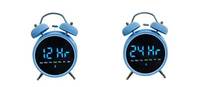 Reloj Despertador de Anillo Estilo Coreano con Pantalla LCD, Movimiento Silencioso, Campana de Metal, Luz de Tres Niveles, Reloj Analógico, Venta de Fábrica