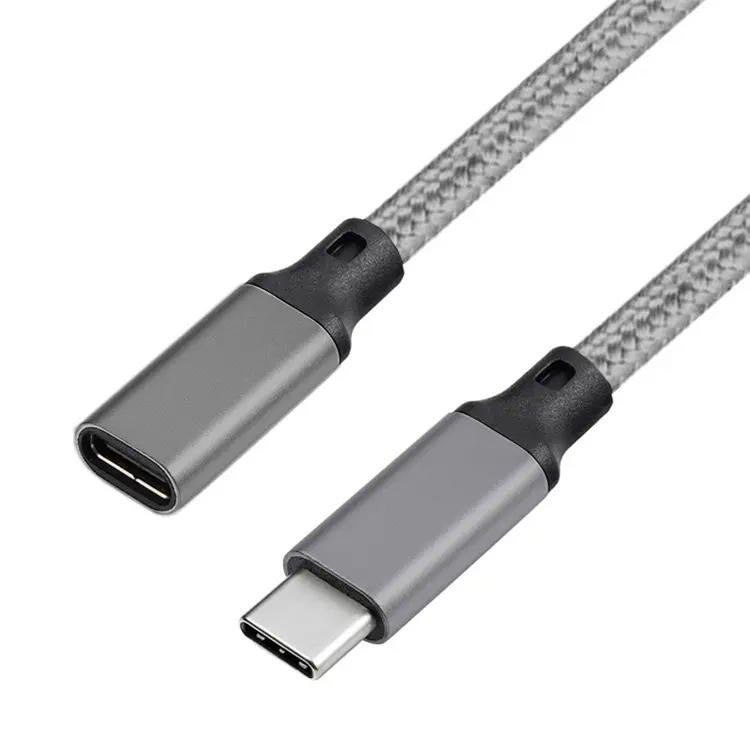 Type C Extender Cable USB C Extension Cord PD100W 5A 10Gbps Male to Female USB 3.1 USB-C Type-c 5A Charging Data Wires