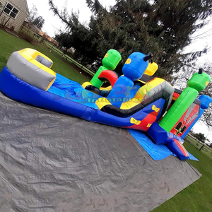 Chateau gonflable Ninja <b>inflatable</b> bounce <b>house</b> with slide for outdoor party commercial bouncing castle - Product Image 2