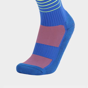 Wholesale Non Slip Cushioned Knee High Over Calf Soccer Sports <b>Socks</b> for Men High Quality - Product Image 5