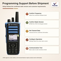 Radio portable Motorola DP4801Ex DMR VHF ou UHF, 1000 canaux, GPS, audio intelligent, clavier complet, IP67, pour projets industriels