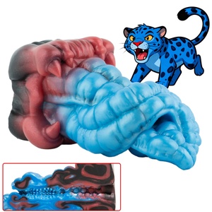 Copa de Masturbación Animal G6806 con Diseño de Lengua de Leopardo, Funda de Silicona Realista para Estimulación del Pene, Reutilizable, Juguete Sexual de Bolsillo con Efecto de Succión - Product Image 1
