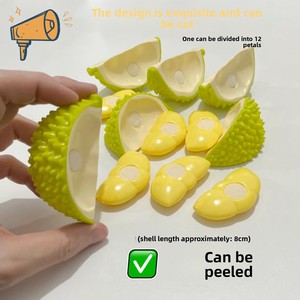 Jouet en plastique pelable unisexe le plus vendu, grande taille, imitation durian à trancher, pour enfants de 3 ans et plus, ensemble de jeu anti-stress en forme de fruit, boîte colorée - Product Image 3