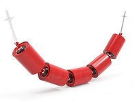 JUXIN Source Factory Ensemble de rouleaux en acier OEM pour convoyeur à bande, avec roulement à billes à gorge profonde, pour l'industrie minière et l'énergie