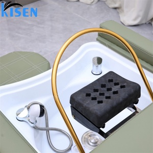 KISEN Lit de lavage multifonctionnel électrique pour shampoing, avec lavabo, bain de pieds et fonction de thérapie crânienne, pour traitement du dos et de la tête - Product Image 1