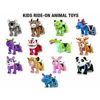 Équipement de jeu pour enfants : animaux en peluche marcheurs à piles, animaux à monnayeur