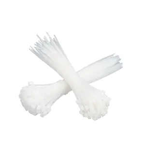 White Clear Zip Ties 100er Pack 40lb Stärke UV-beständig selbstsicher nd verstellbar Kunststoff Nylon Kabelbinder Gurte China Lieferanten